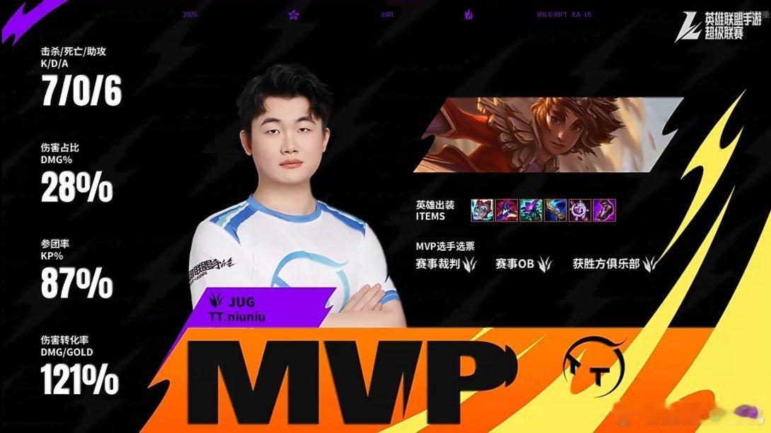 淘汰赛第一场第四局：TT 3-1 RVMVP：TT.niuniu（岩雀）2026