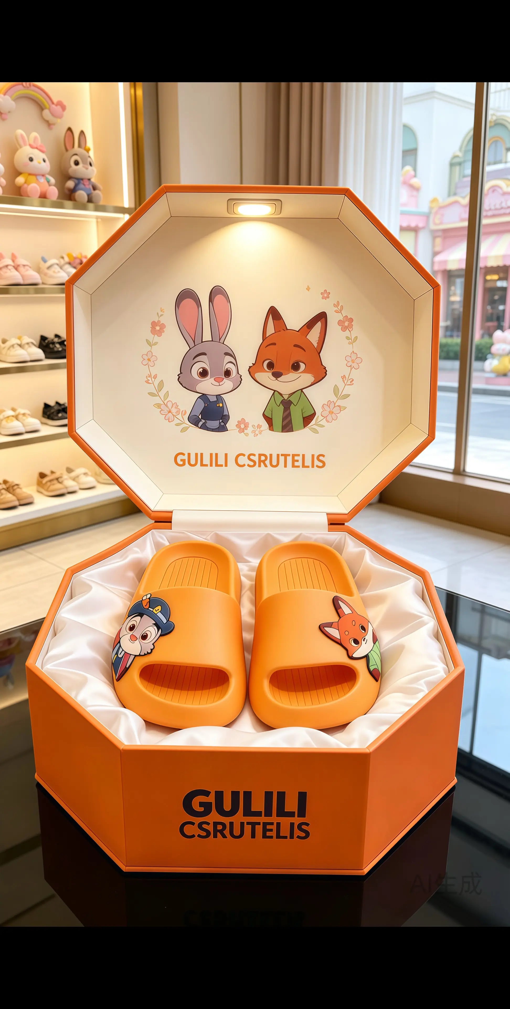 亲子拖鞋洗澡拖鞋 儿童拖鞋卡通拖鞋 朱迪尼克