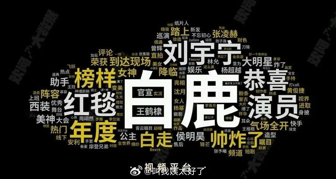 昨日的微博视界大会多平台声量最大的居然是白鹿，这流量什么水平？ ​​​