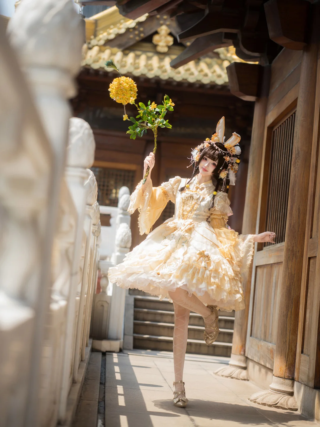 “蹦跶的小玉兔🐇来啦”