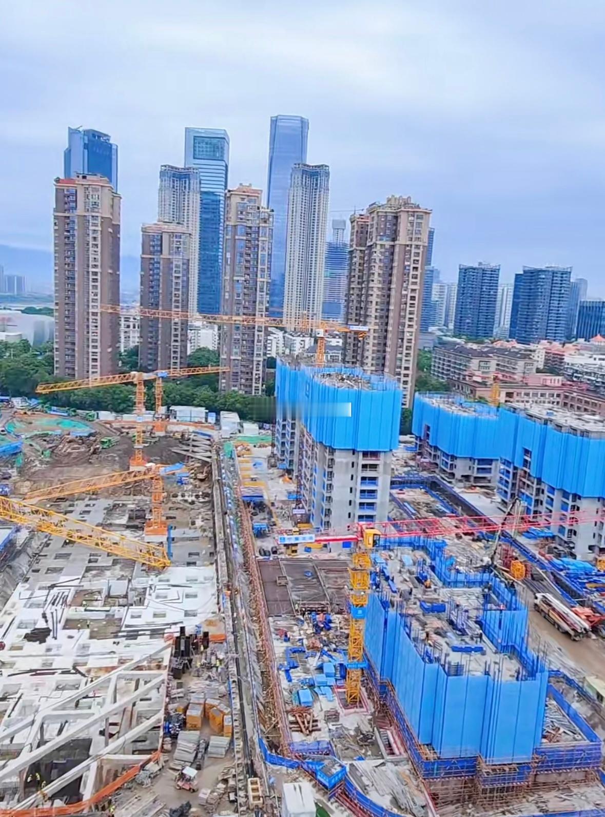 台江宁化新村旧改地块形象进度：安置房建的是真快啊 