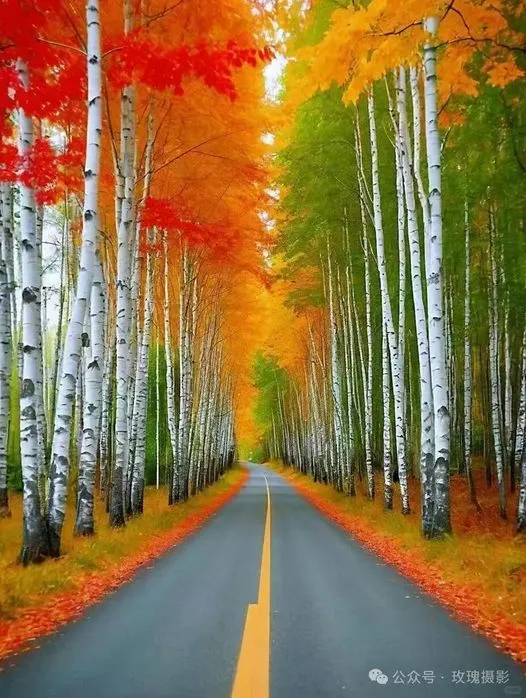 美图欣赏——秋天的小路特别美