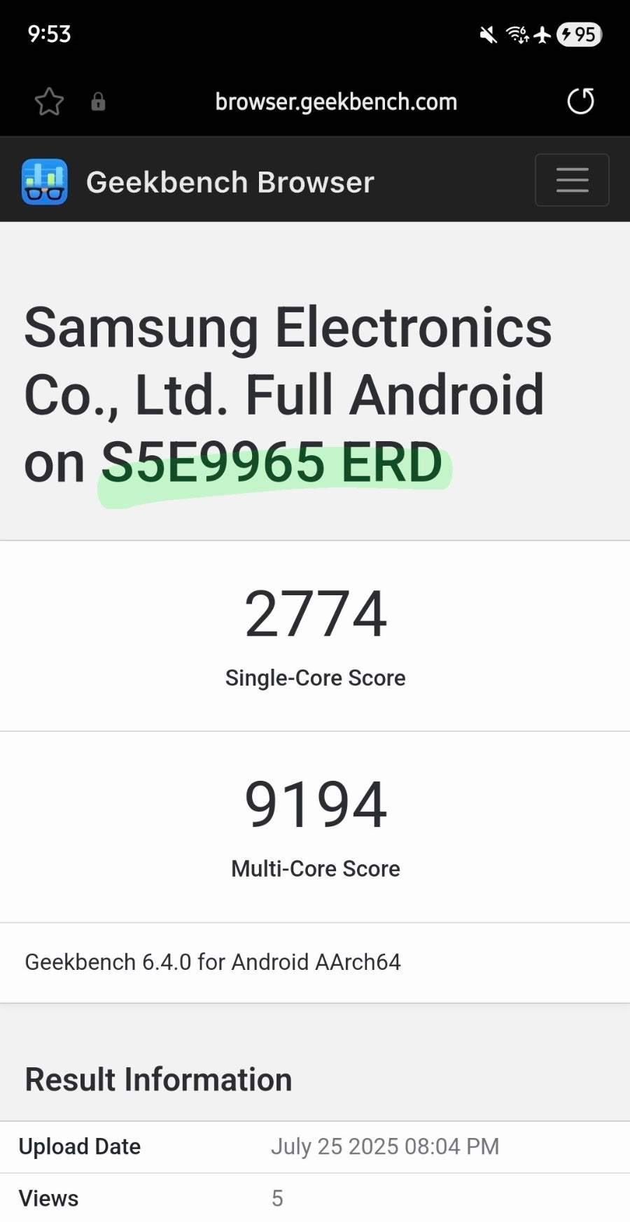 最新消息Exynos 2600 的部分内部测试 Geekbench 跑分成绩曝光