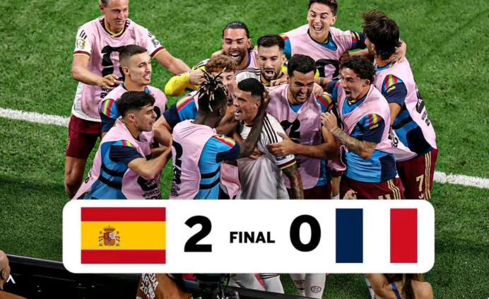 “破防了！”美加墨世界杯半决赛，夺冠大热法国队竟被西班牙2-0横扫出局。更让人大