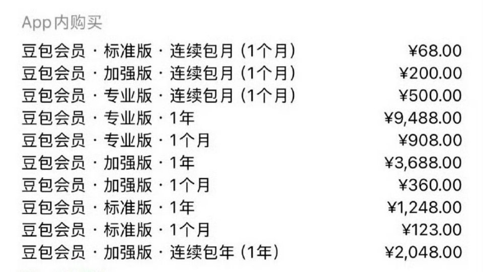 付费等于自己埋自己还设置那么贵，以后你会用豆包吗？豆包 付费