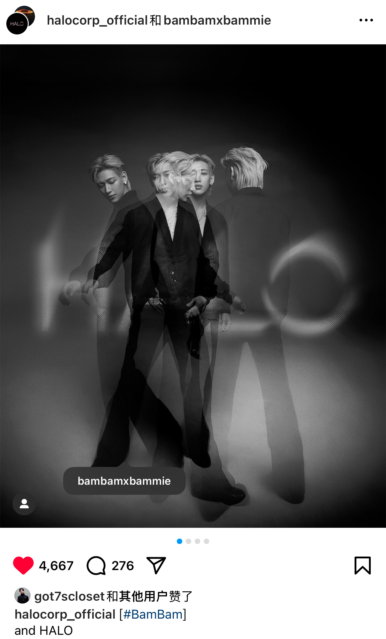 GOT7[超话]BamBam[超话] 250430 HALO IG / X 更新