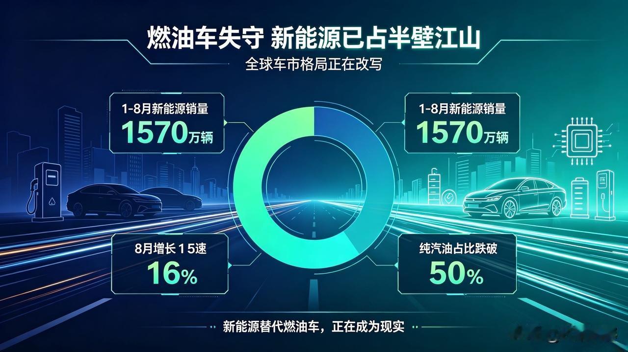 车市大变天！燃油车彻底失守，新能源已成绝对主流

万万没想到，燃油车的时代，真的