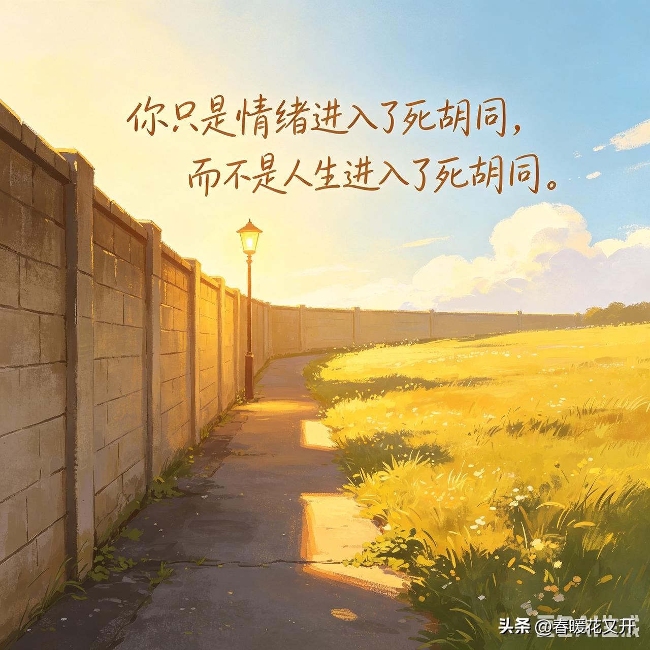 “你只是情绪进入了死胡同，
而不是人生进入了死胡同。”作家余华的一句话说清了情绪