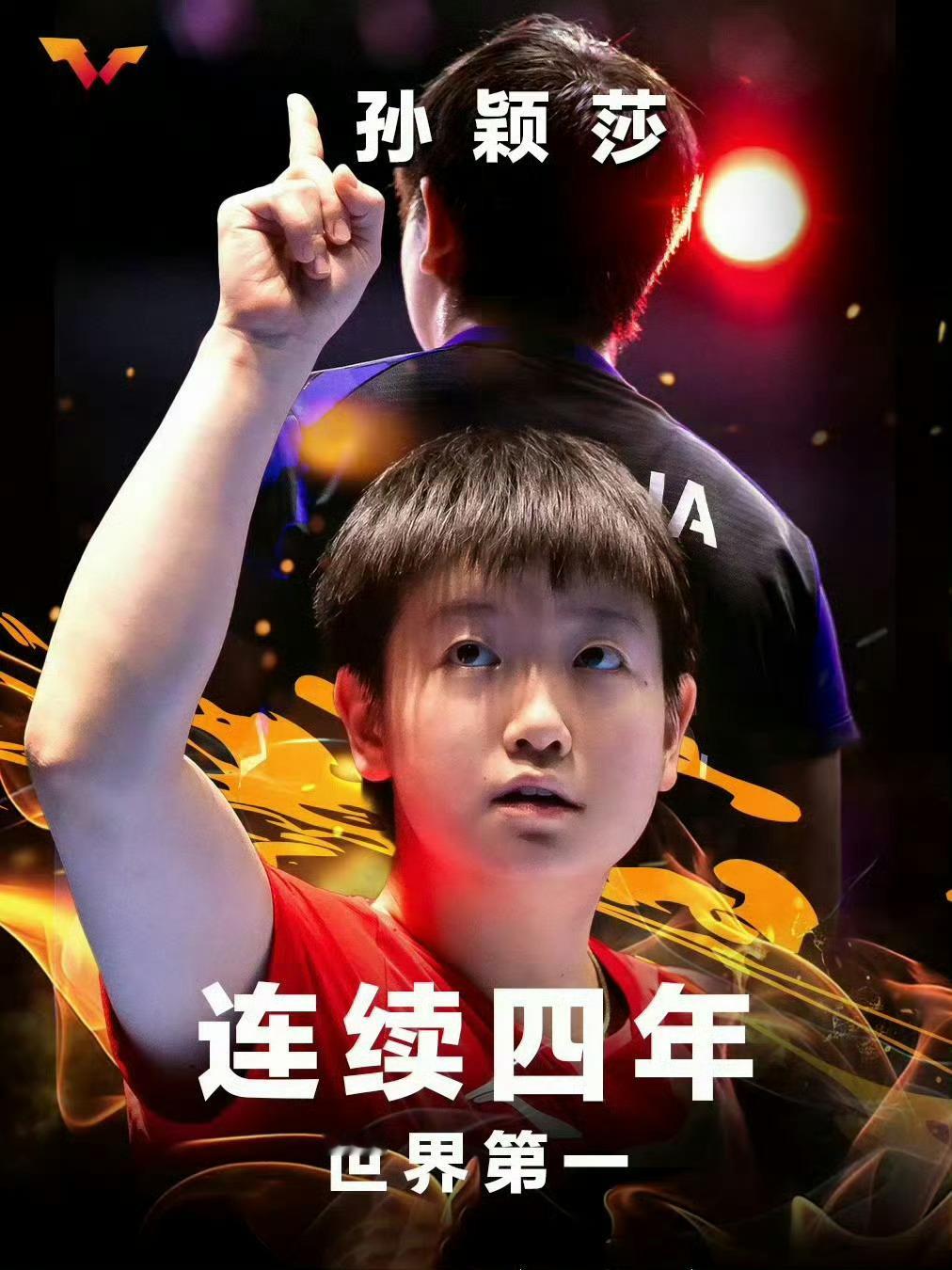 孙颖莎霸榜世界第一四年了孙颖莎，你到底是认可世一的含金量还是不认可呀，你想好了么