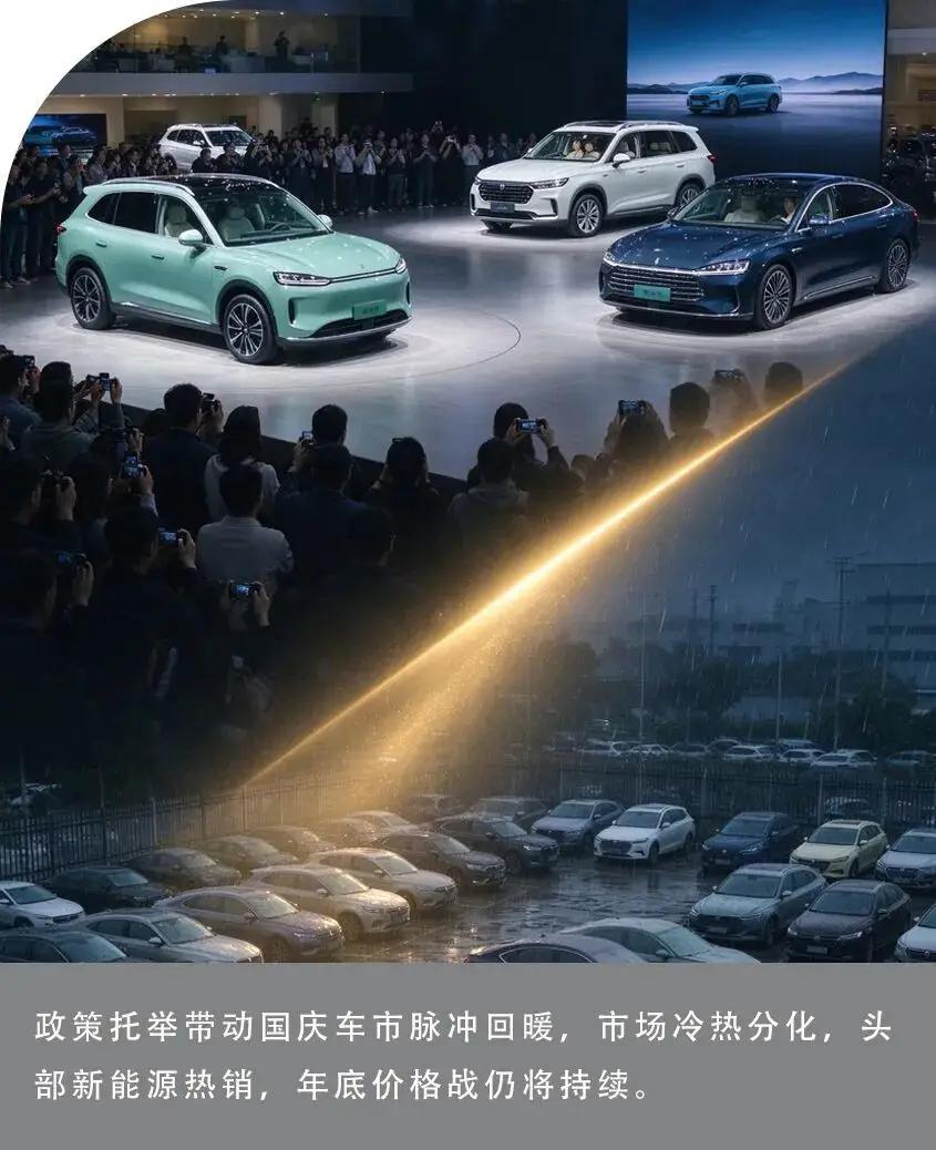 政策托举，冷热分化，国庆车市交出怎样的成绩单？
 国庆长假落下帷幕，作为“金九银