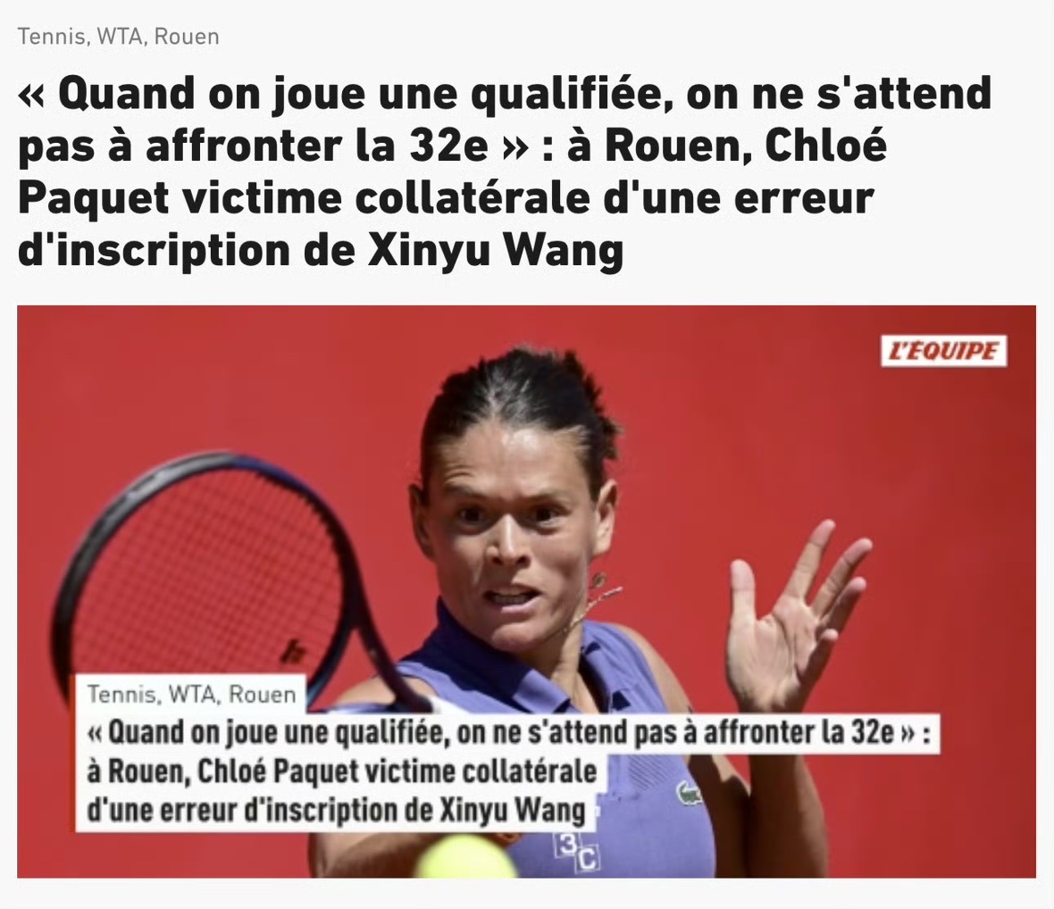 帕奎：世排32的资格赛选手，希望下次王曦雨别忘了报名了