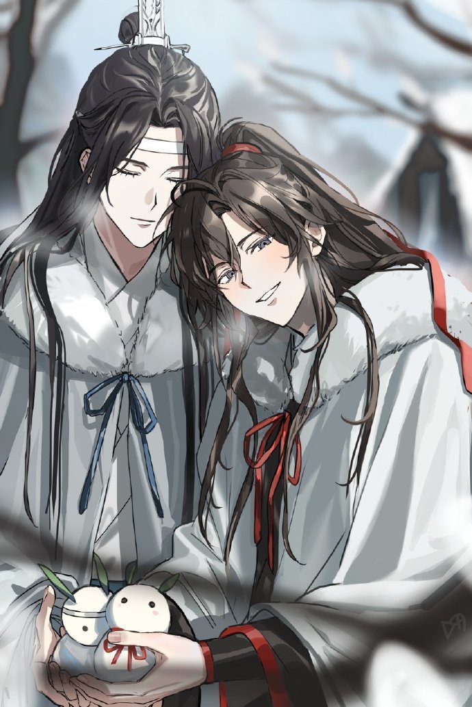 魔道祖师  魔道祖师忘羡   看羡羡炫耀的小表情！知道含光君是你哒[偷笑]x：d