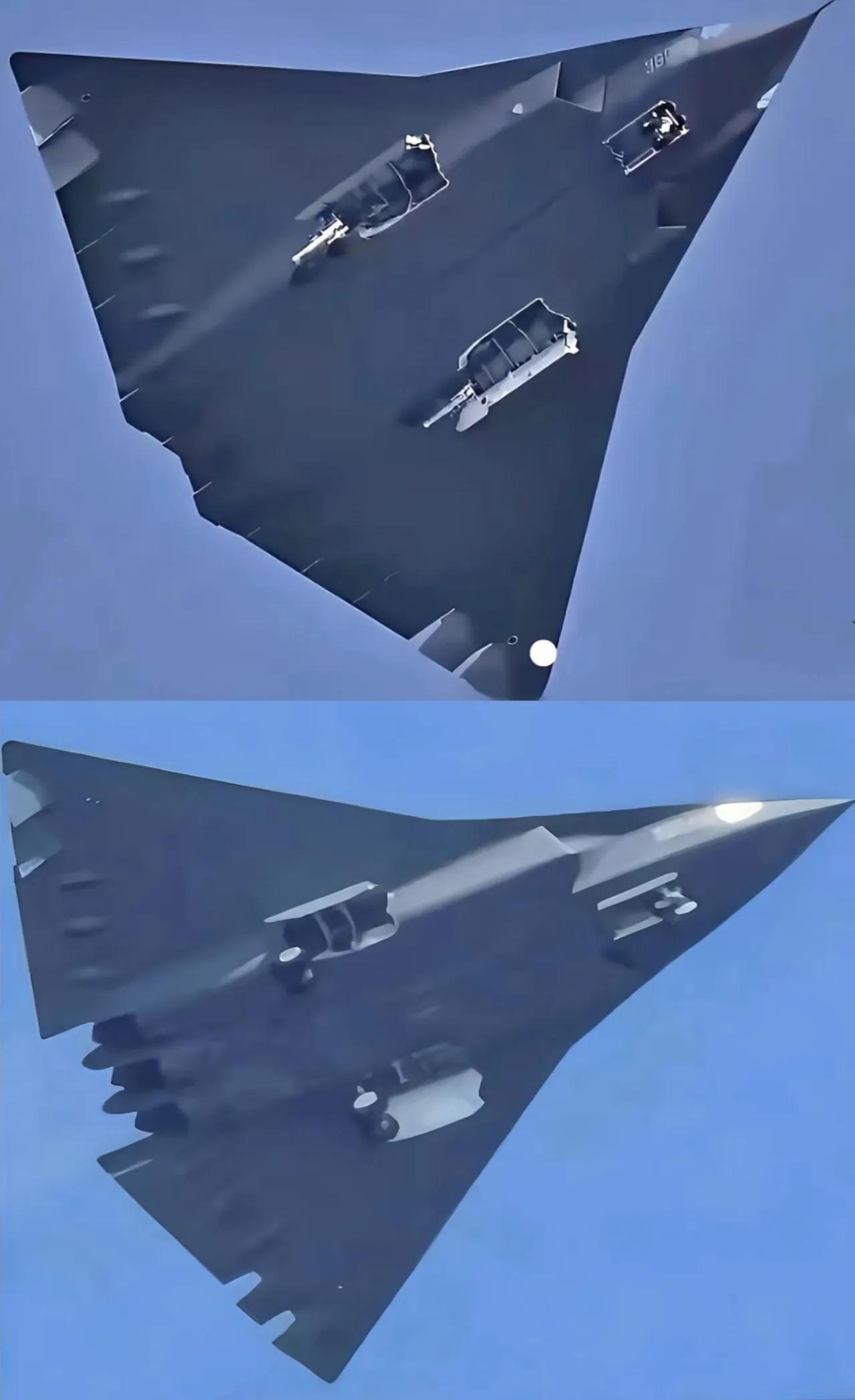 歼-36两次试飞外形变化。
1.进气道由加莱特改成了DSI。
2.串联后轮改成了