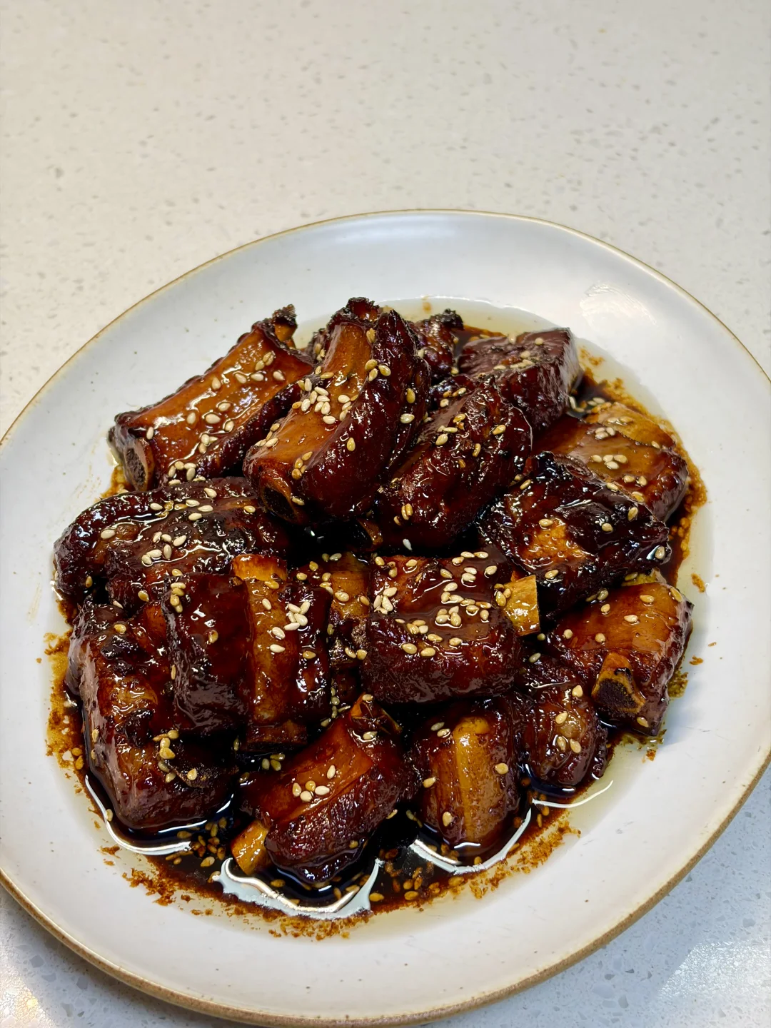 好吃到舔手指的糖醋排骨，附详细做法～