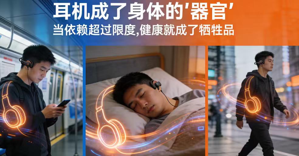 20岁小伙长期戴骨传导耳机致聋！"护耳神器"为何成了"听力杀手"？
谁能想到，被