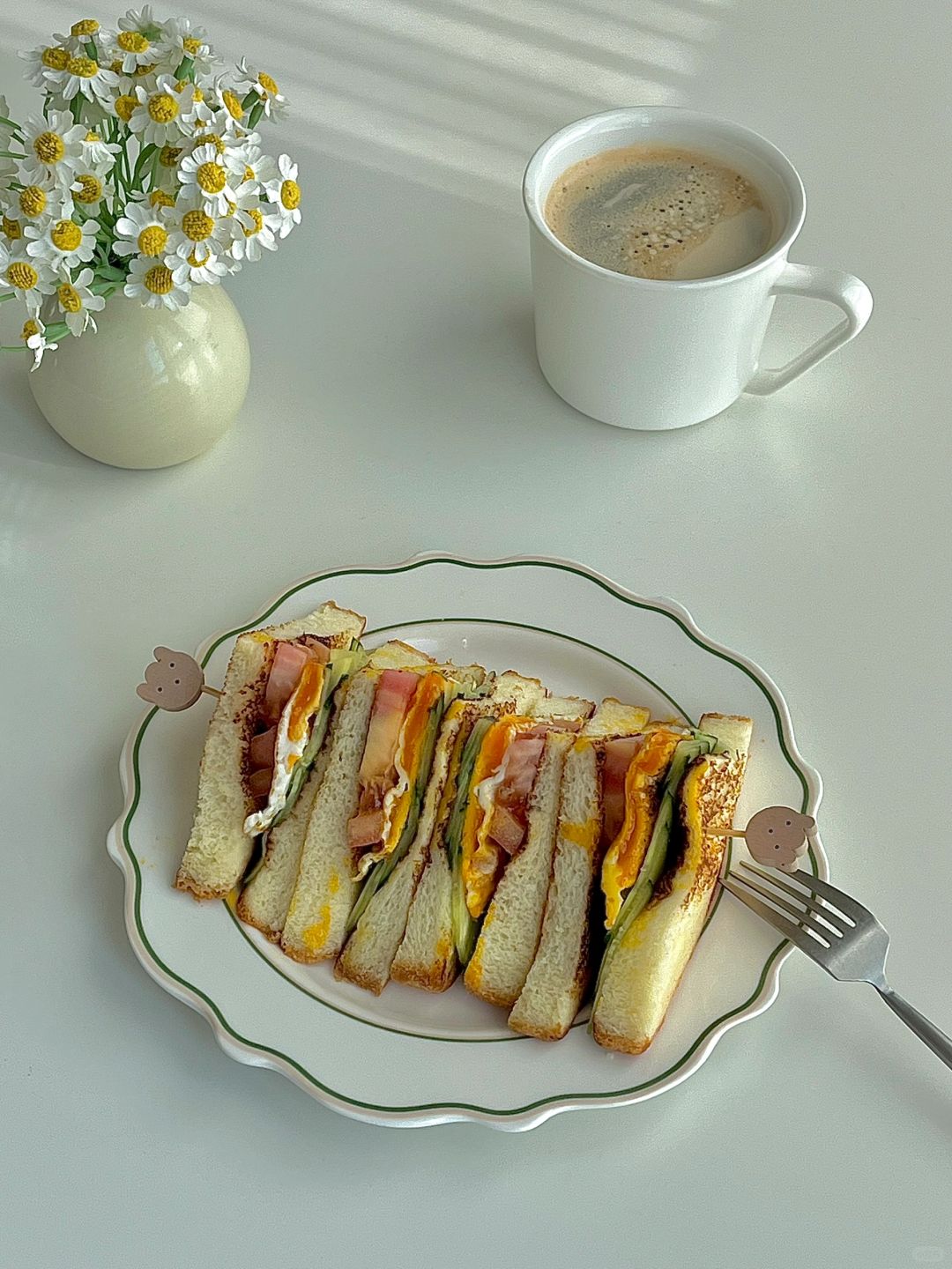 ☀️工作日早餐｜低卡蔬菜鸡蛋三明治🥪