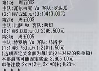 金哥侃球：002 荷乙 瓦尔韦克 - 罗达JC看法：胜成绩：2-1 3-1003