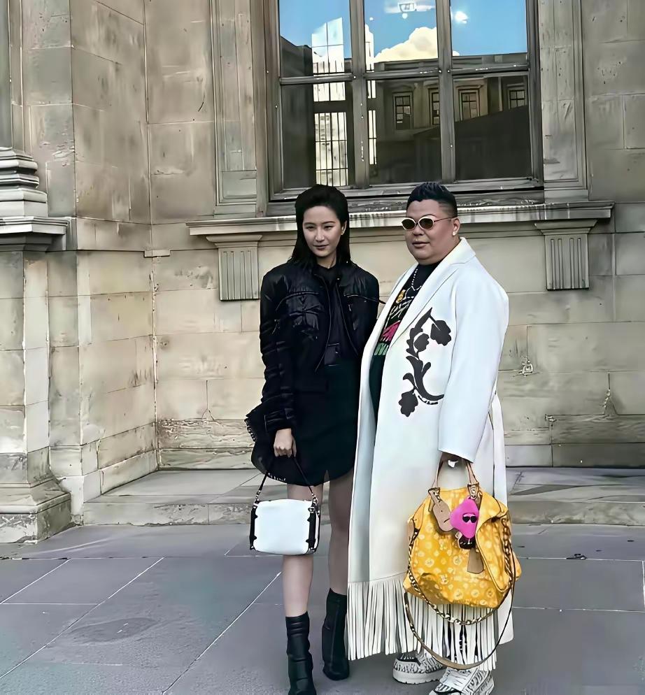 贫穷限制了我们的想象。法国巴黎卢浮宫外围，LV品牌大秀。
刘亦菲手中包包5750