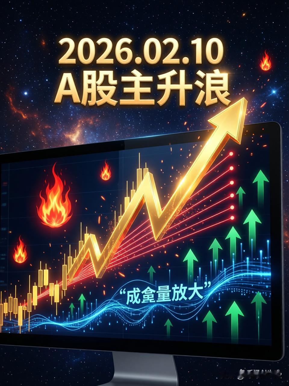 2026年2月10日A股预测分析
今天（2026年2月9日）A股市场情绪高涨，三