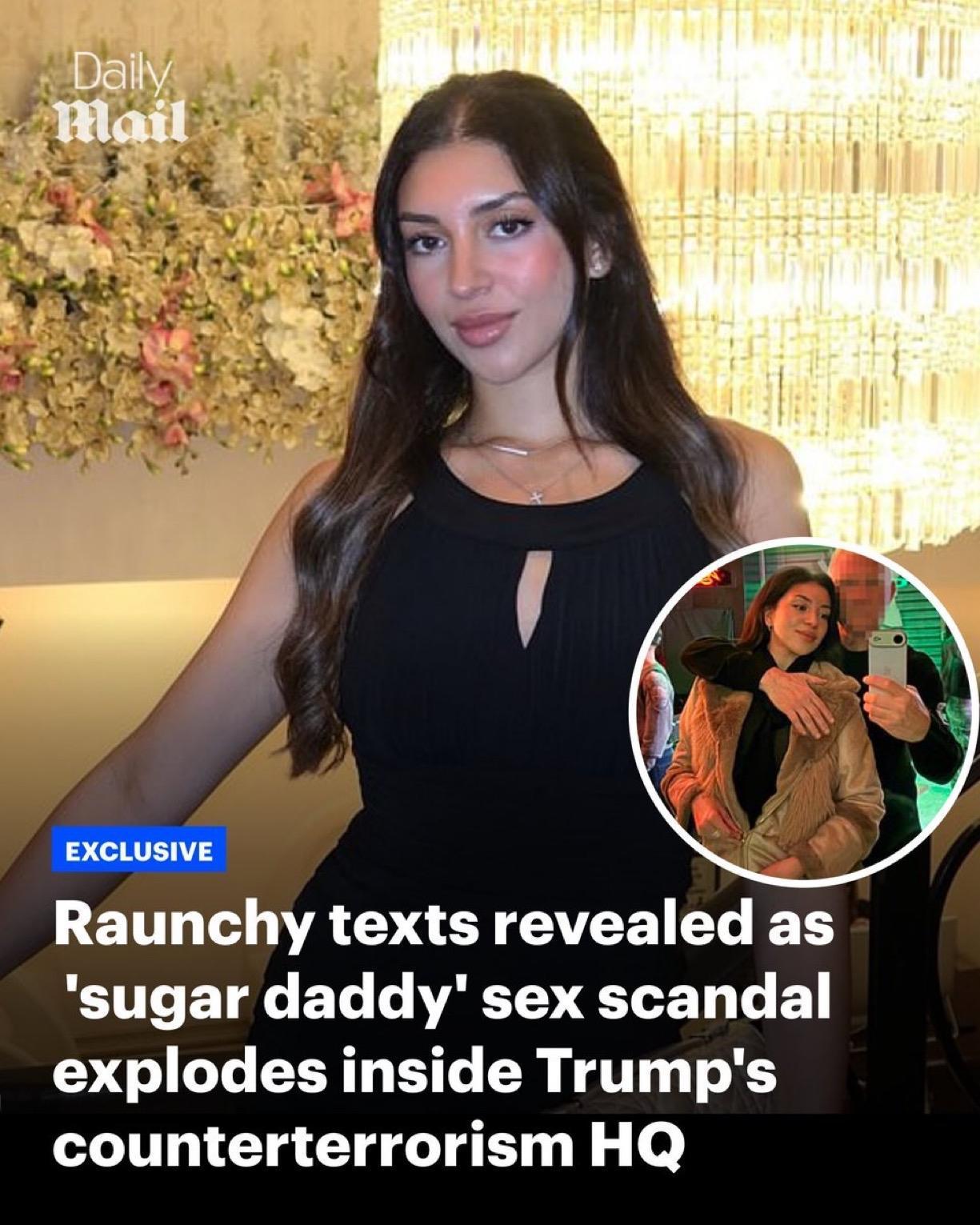 特朗普的反恐助理朱莉娅·瓦尔瓦罗卷入“糖爹”性丑闻。

反恐副助理瓦尔瓦罗据称在