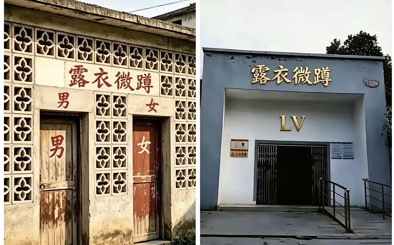 全国公共厕所大改名，高大时尚的名字来了，露衣微蹲lv。lv引领厕所时尚潮流，让你