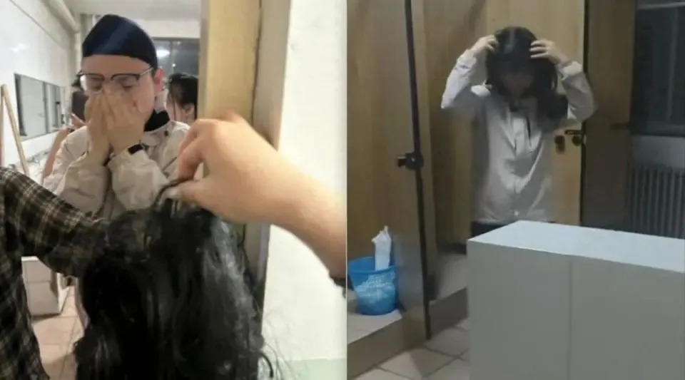 【男生进女寝偷拍在厕所隔间笑出声】男生进女寝偷拍在群里倒卖视频据中国新闻周刊报道