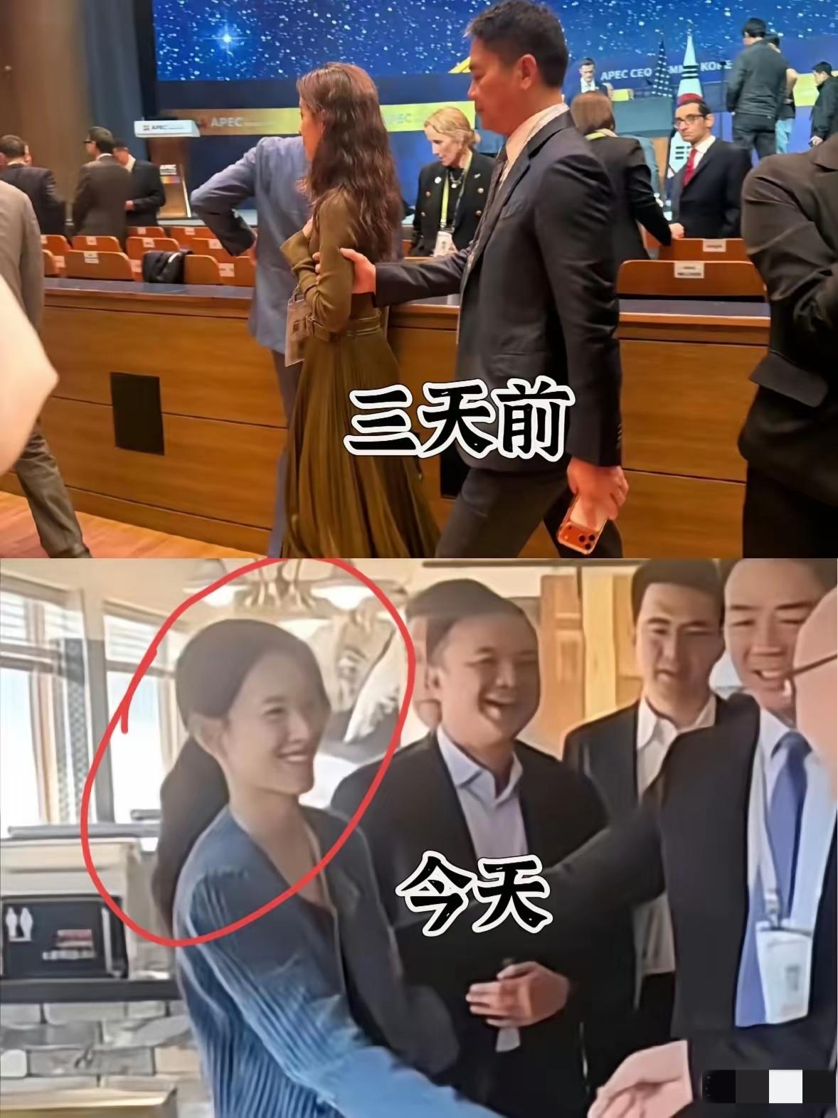 章泽天这“变脸速度”也太快了吧！前几天还气场拉满，走在刘强东前面让他像个

随行