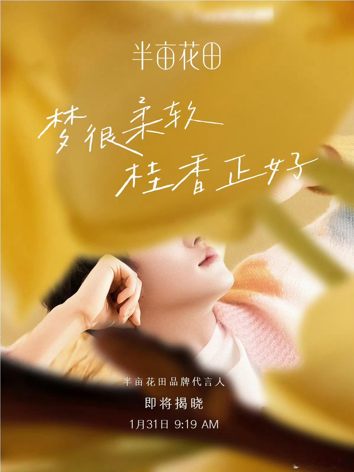 田栩宁 × 半亩花田全新商务预告，同解锁馥郁桂花梦境，寻香探秘，品牌代言人即将揭