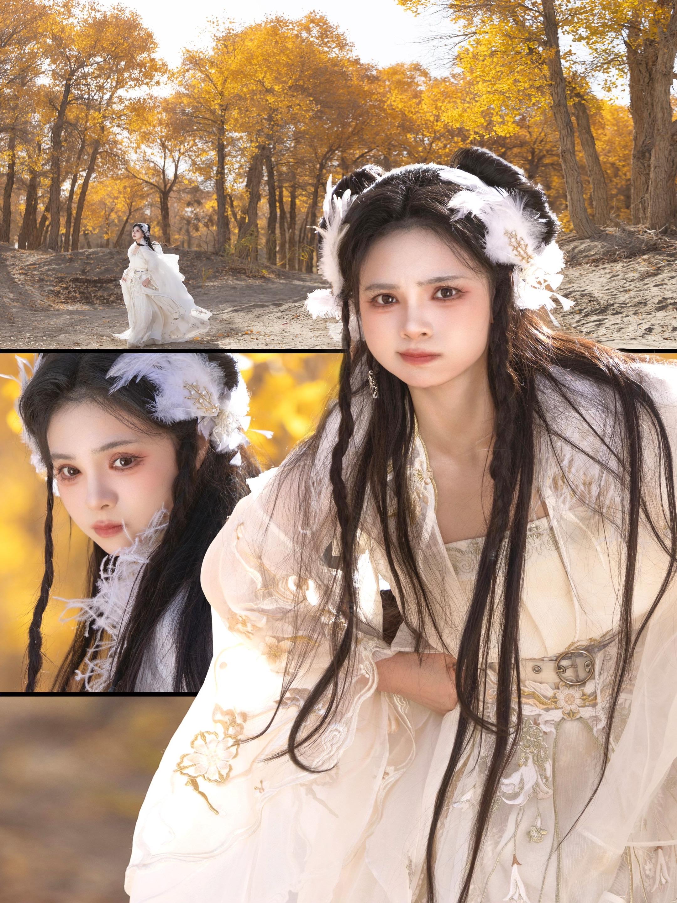 ‘ 我跟其他的傻狐狐可不一样 ’胡杨林黄的像假的， 以至于图都不用修谁...