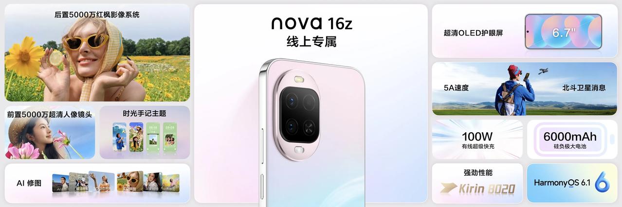 来了来了终于来了，全新发布的华为nova 16系列，精准契合年轻人购机需求，整体