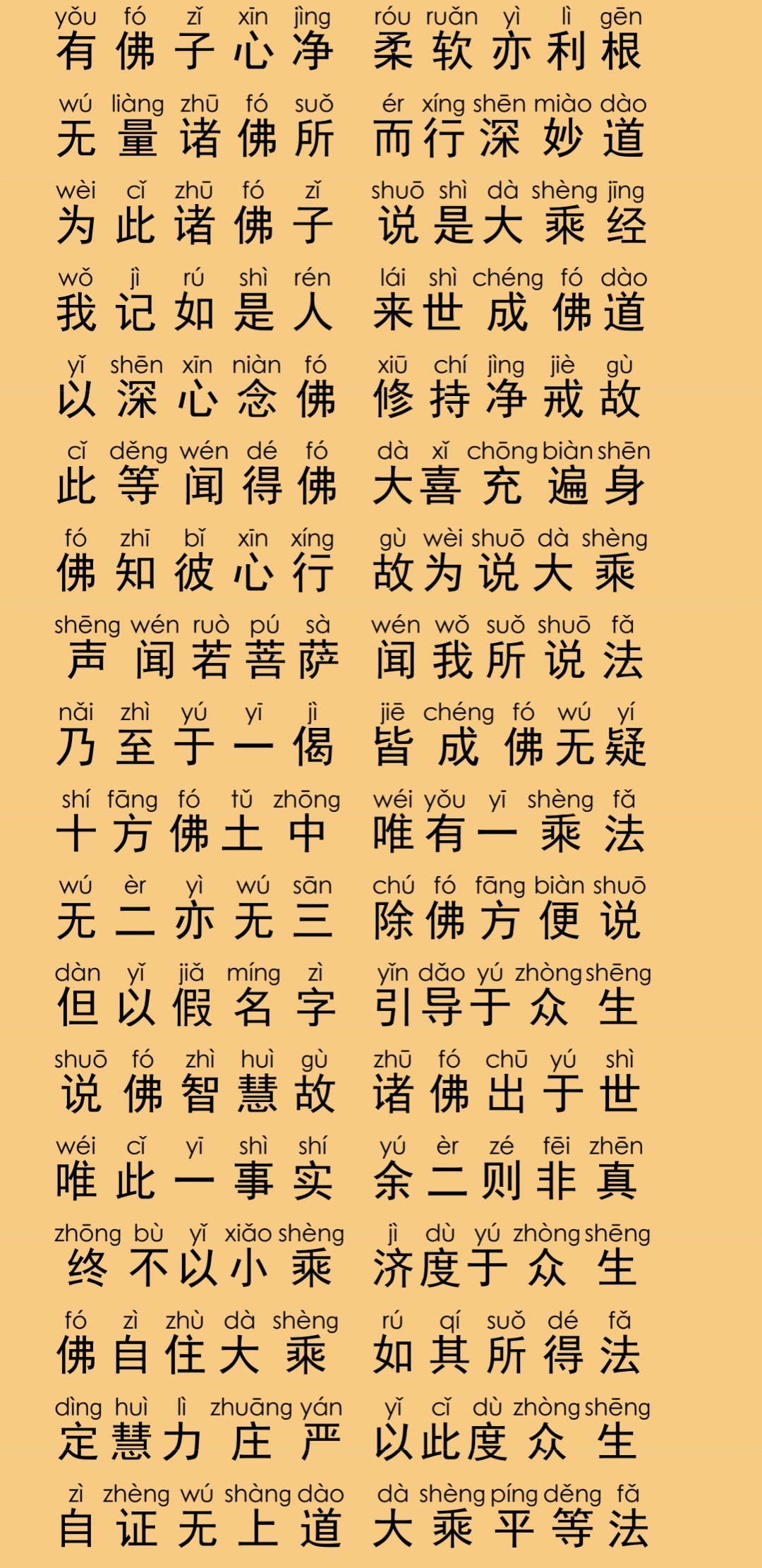 生活手记 ✨🪷【《法华经》】🪷✨图中文字出自《妙法莲华经》卷一〈方便品第二〉