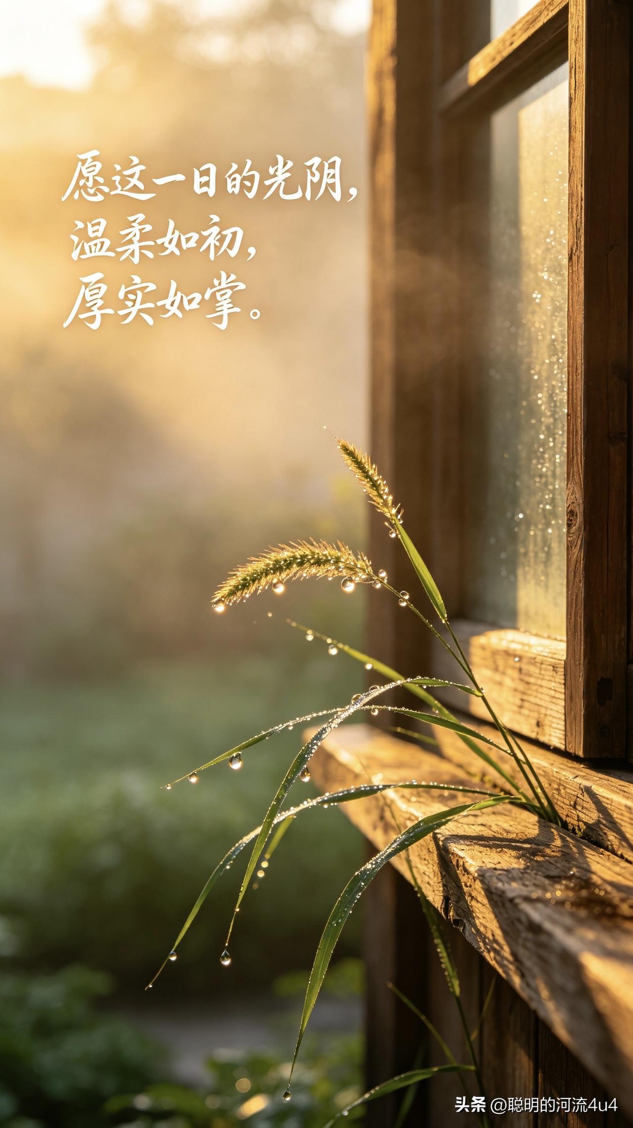 🍃꧂🌞早上好💕᭄🌿☕️
八月中旬的晨风，
衔着七月初一的微凉，
悄悄推开