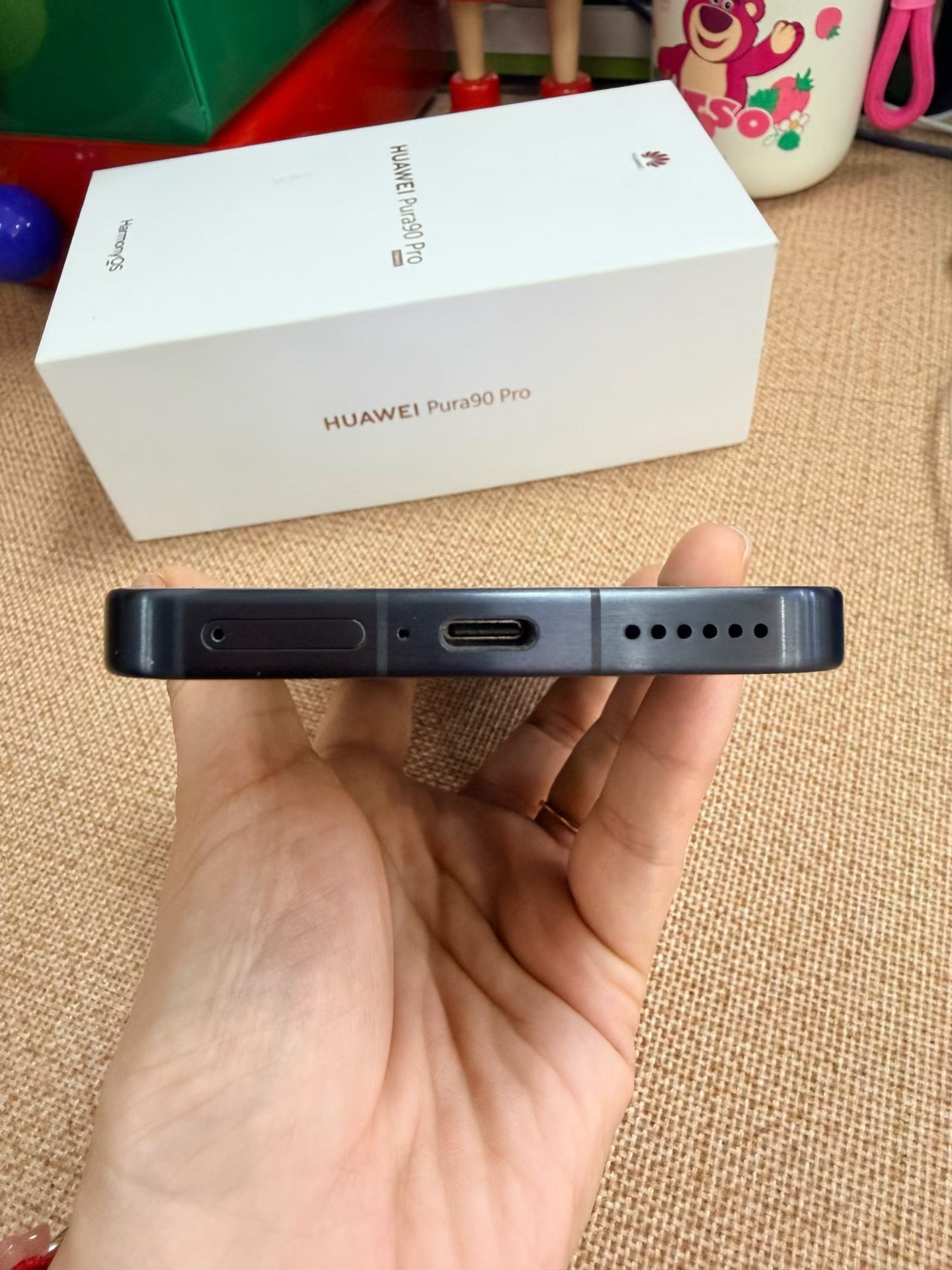 精品二手机华为Pura90 Pro 12+512G黑激活2个月，电池效率100%