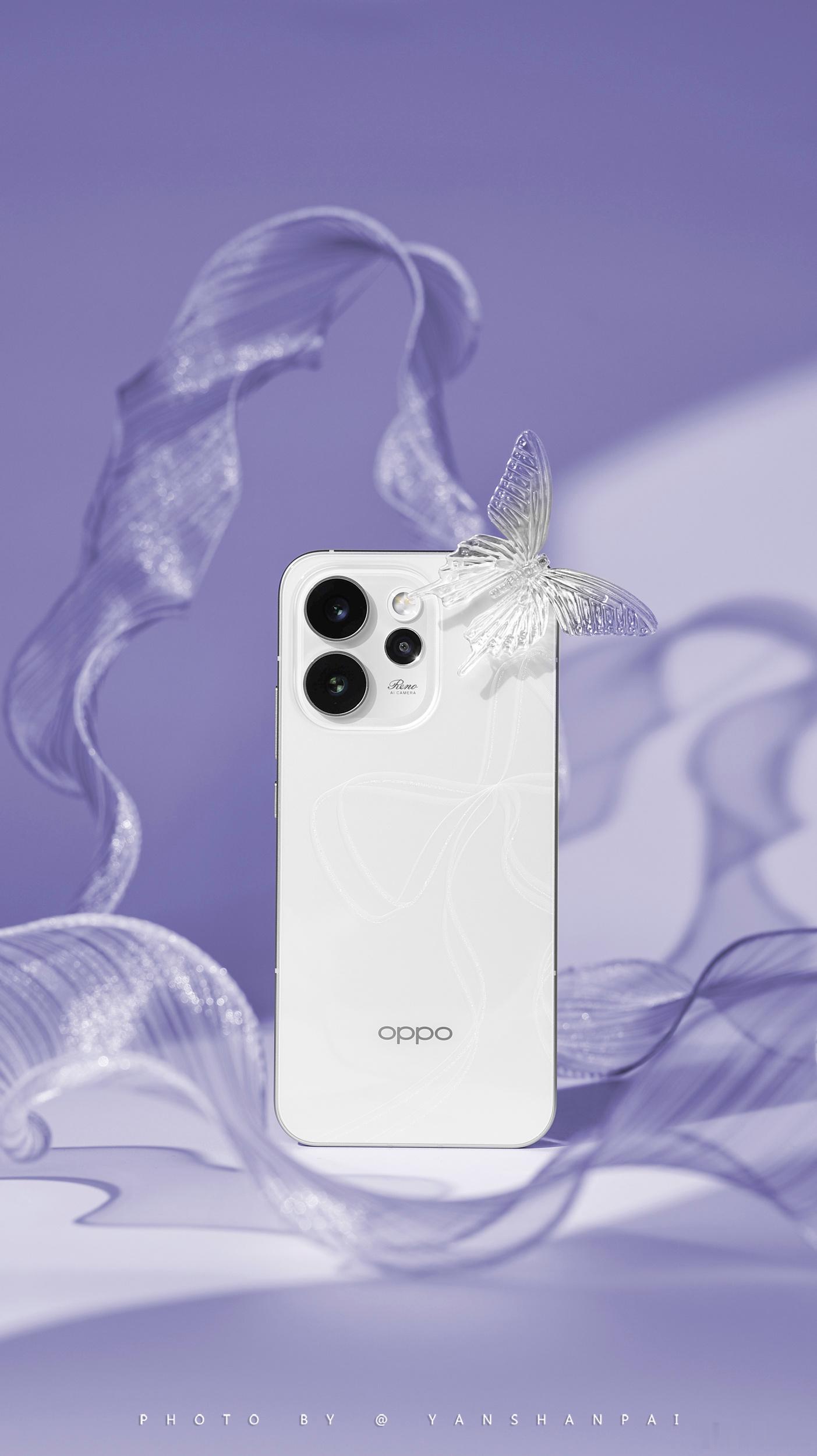 老夫的少女心都被勾起来了！OPPO这波真的太会了 星光蝴蝶结设计+裸眼3D纹理，