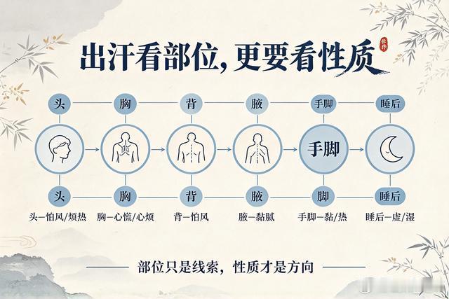 《伤寒论》营卫解读：不能单凭出汗部位断虚实张仲景原文：病人脏无他病，时发热自汗出