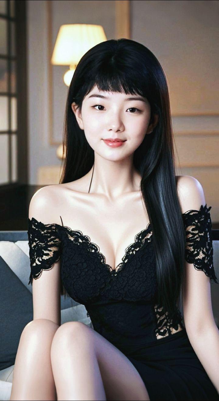 AI扩图 AI典雅佳人