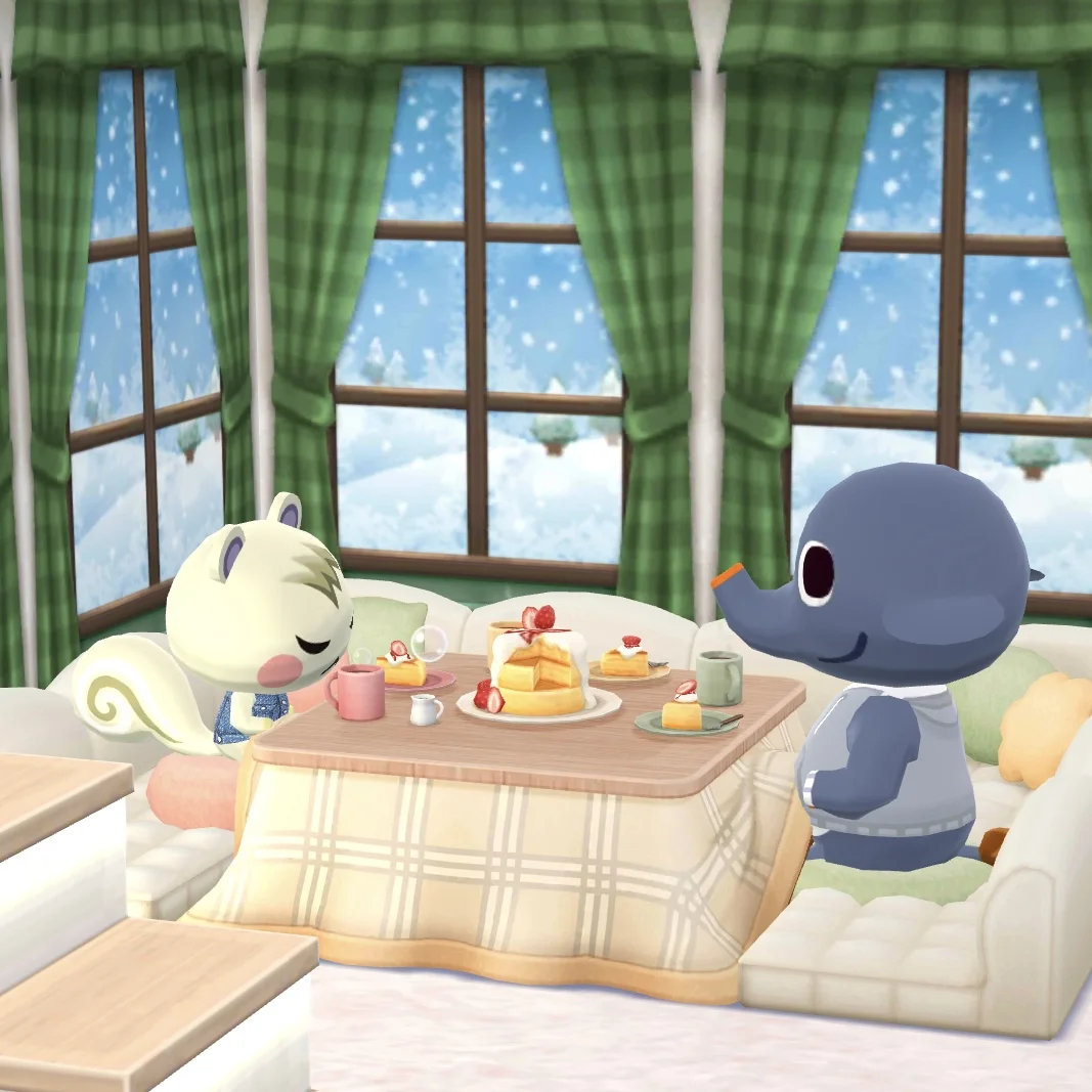 冬天窝在家里真舒服（动森版）