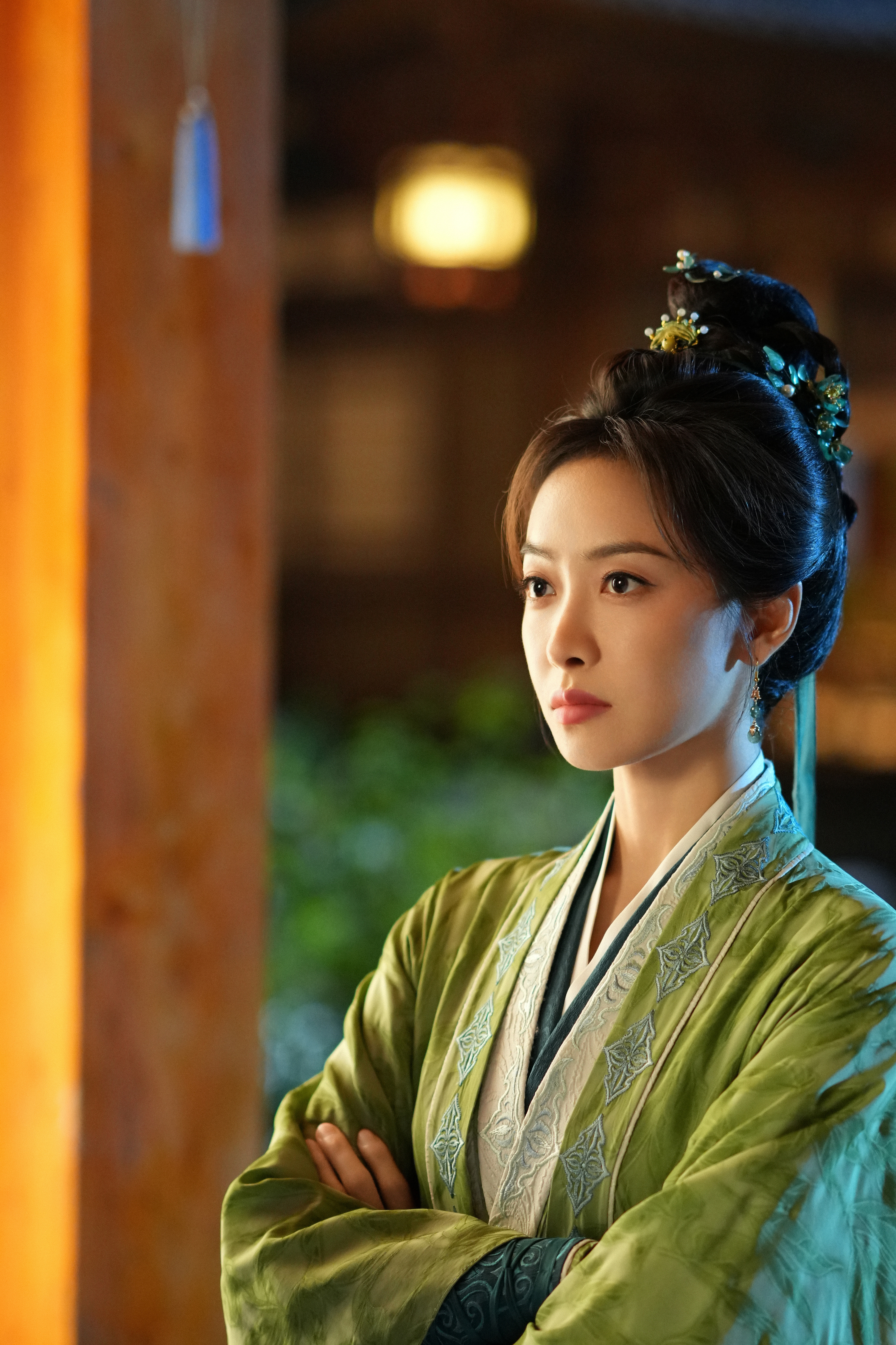 这套翠绿看久了也喜欢耶！好有生命力的颜色～～～🍃🍃🍃 《山河枕》楚瑜☽ 绿