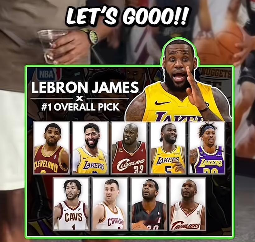 还真没留意过原来老詹跟那么多状元同队过，
一直以为他只跟欧文和浓眉，艾顿三个状元