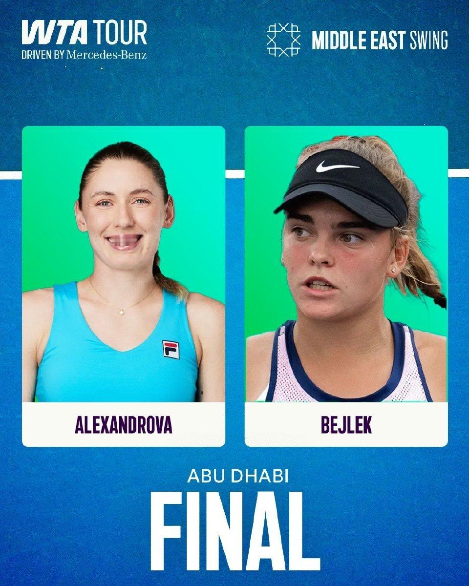 WTA500阿布扎比半决赛：[Q] 贝莱克 75 36 75  陶森 亚历山德罗