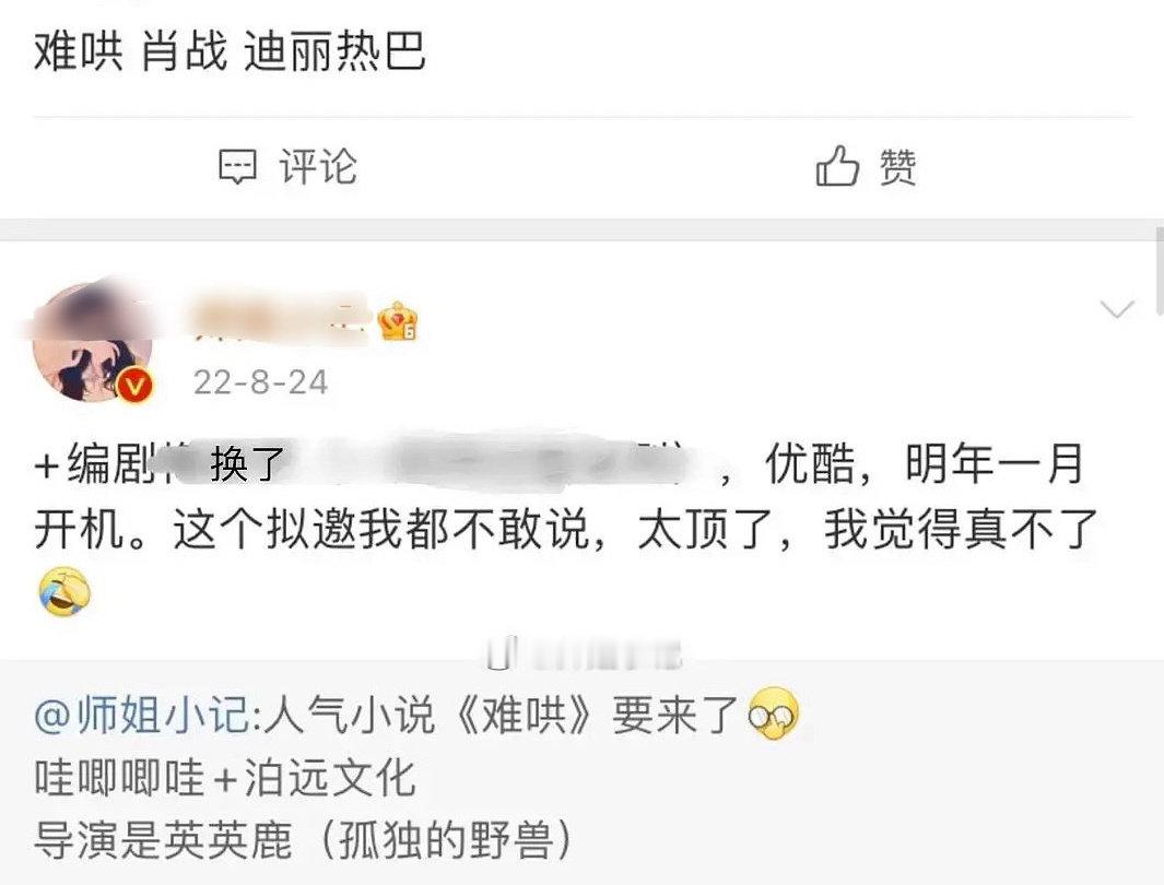 难哄原来是肖战+迪丽热巴？？？我靠！！ ​​​