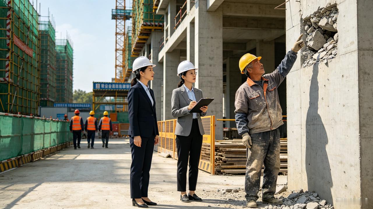 女领导工地巡查，撞见民工背对众人疑似方便，后续反转太意外

在建筑行业待过的人都
