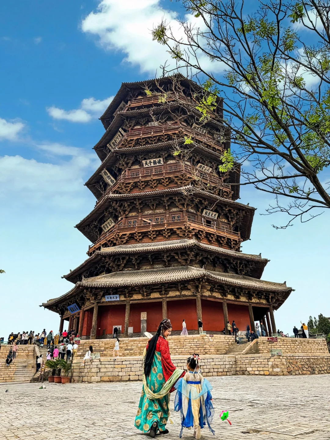 带娃来山西应县啦❗奔赴一场千年之约～