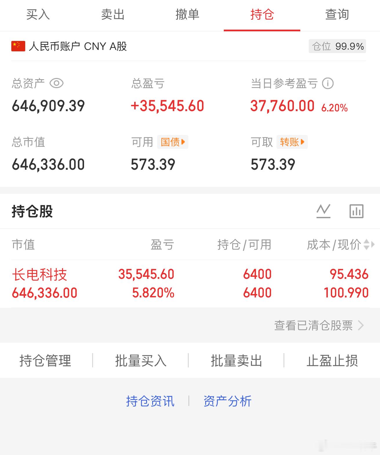 持：长电科技 