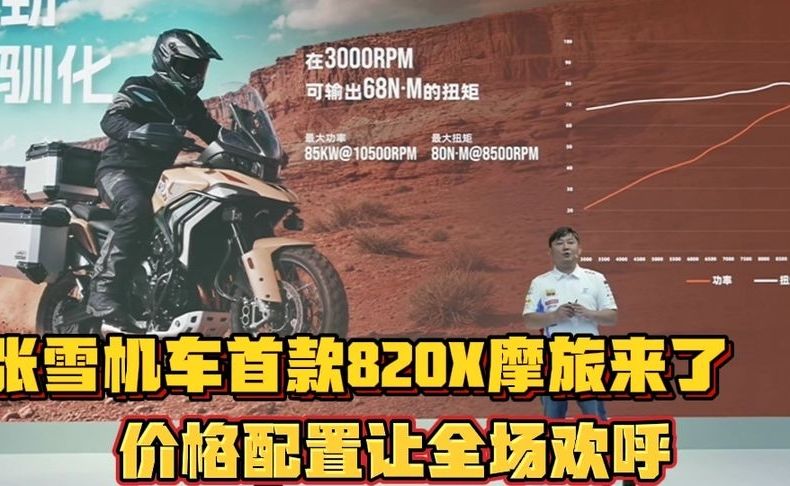 张雪机车首款摩旅张雪820X正式上市，价格配置让全场欢呼！