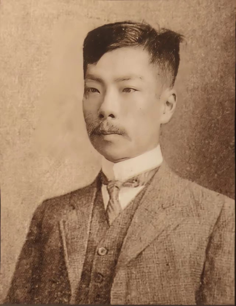 1909年，鲁迅先生在东京。老照片
