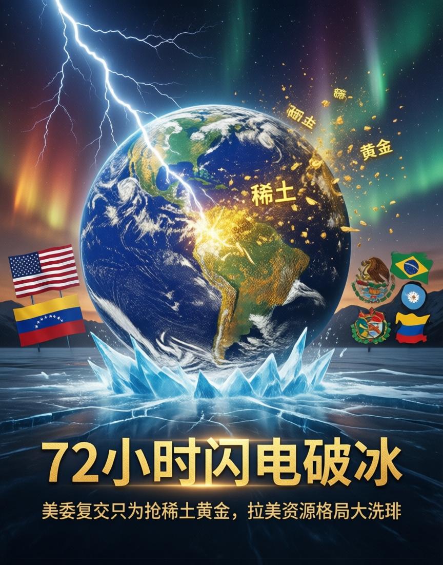 美委复交，三天敲定？冲着黄金稀土去的，拉美资源版图要重画了

3月5日，美国国务