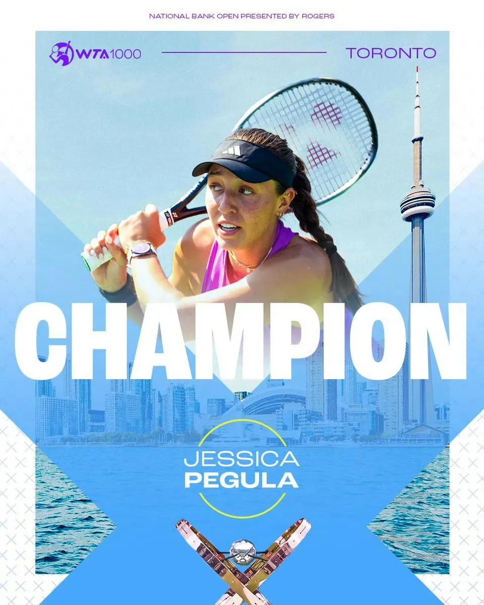 多伦多站佩古拉赢得德比战成功卫冕🏆

WTA1000多伦多站决赛美国德比，3号