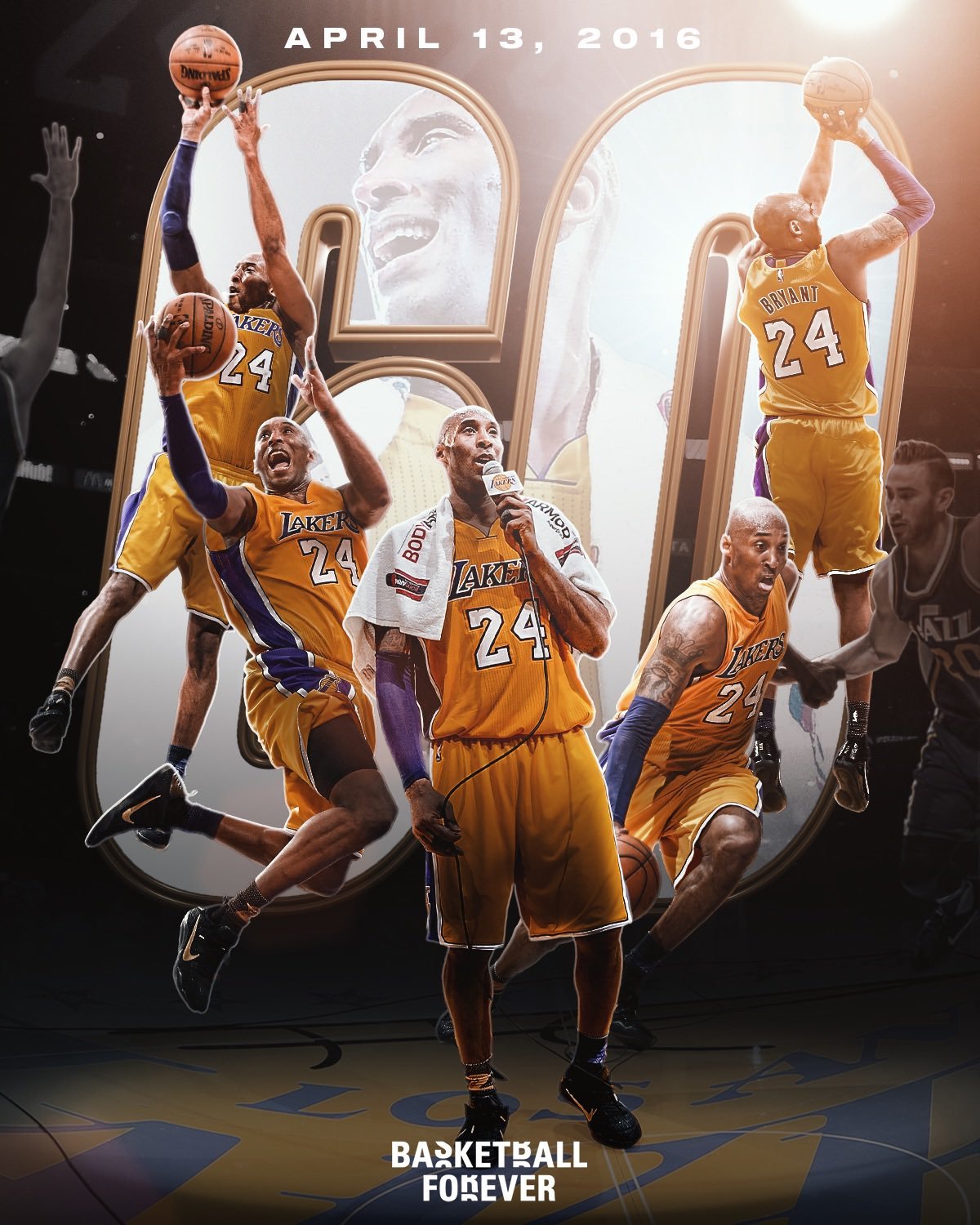 Kobe man～8️⃣2️⃣4️⃣💜💛科比退役十周年