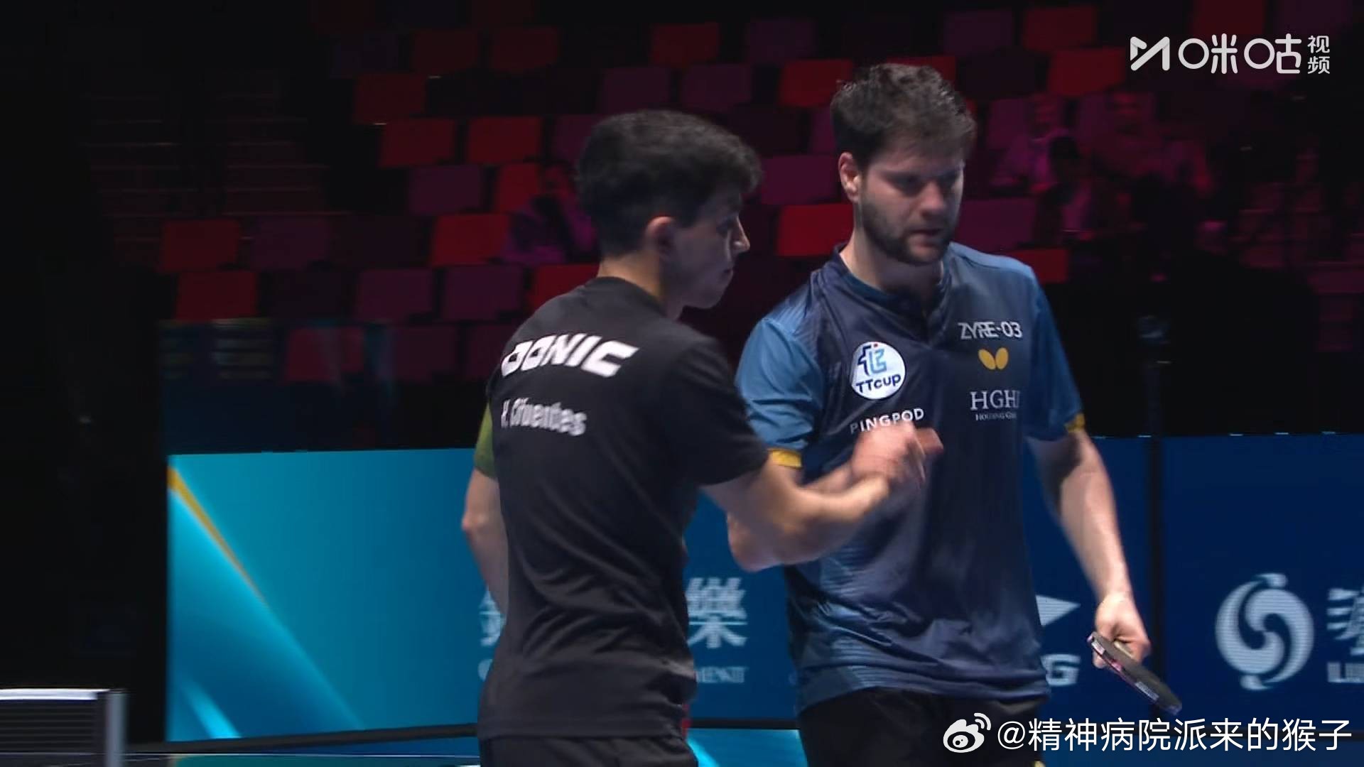 奥恰洛夫3比1西福恩特斯（11，-4，7，6）2026年澳门乒乓球世界杯男单小组